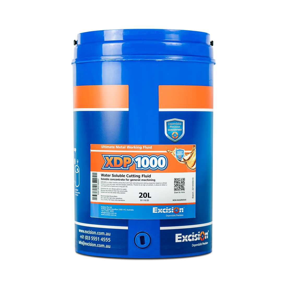 Excision XDP1000 Soluble Coolant - 1L/ 5L/ 20L/ 205L/ 1000L