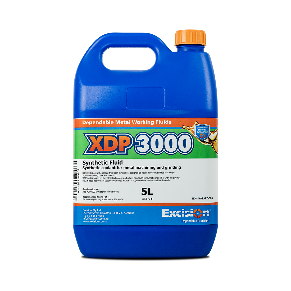 Excision XDP3000 Synthetic Coolant - 5L/ 20L/ 205L