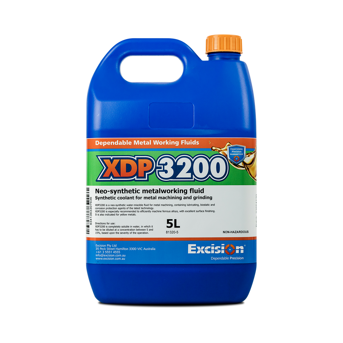 Excision XDP3200 Synthetic Coolant - 5L/ 20L/ 205L