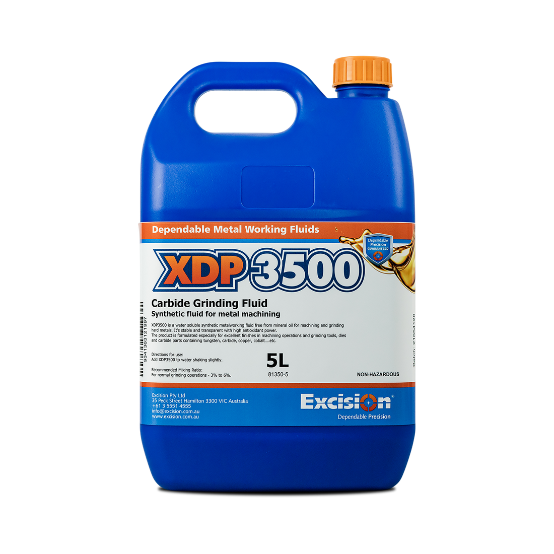 Excision XDP3500 Synthetic Coolant - 5L/ 20L/ 205L/ 1000L