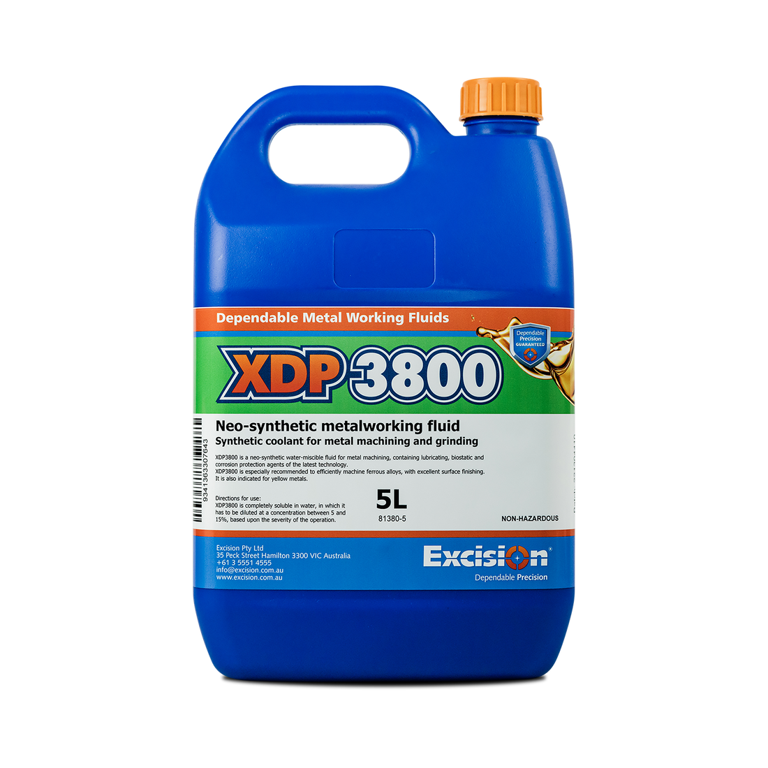 Excision XDP3800 Synthetic Coolant - 5L/ 20L/ 205L